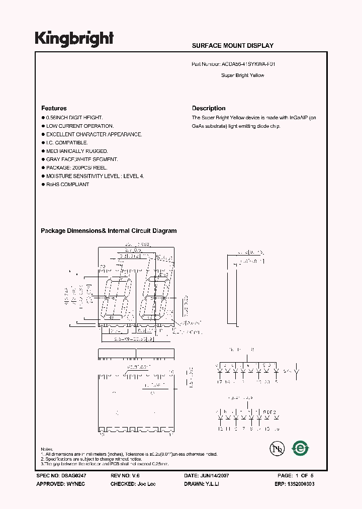 ACDA56-41SYKWA-F01_4161751.PDF Datasheet