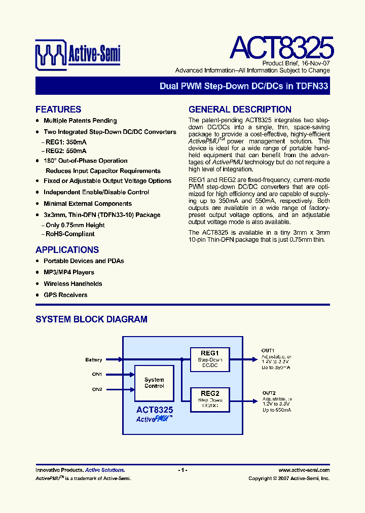 ACT8325_4142801.PDF Datasheet