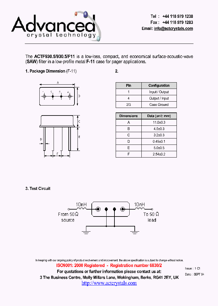 ACTF9305_4162587.PDF Datasheet