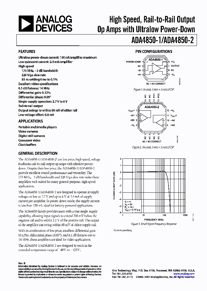 ADA4850-107_4140027.PDF Datasheet