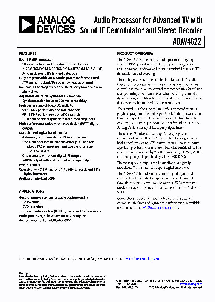ADAV4622_4140674.PDF Datasheet