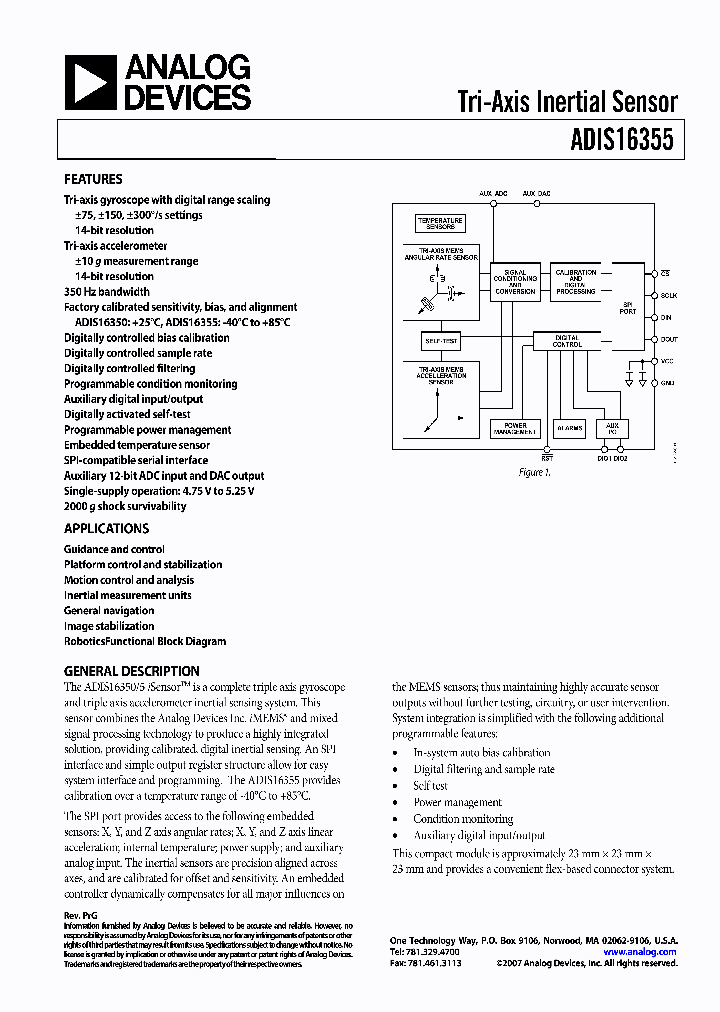 ADIS16350_4120757.PDF Datasheet