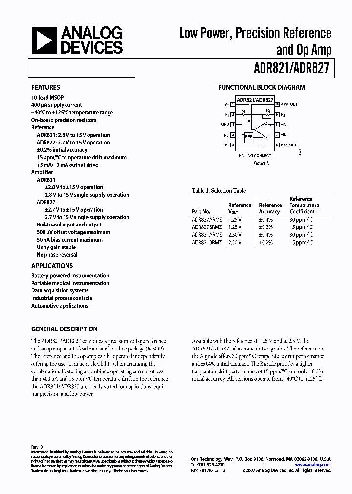 ADR827BRMZ_4119899.PDF Datasheet