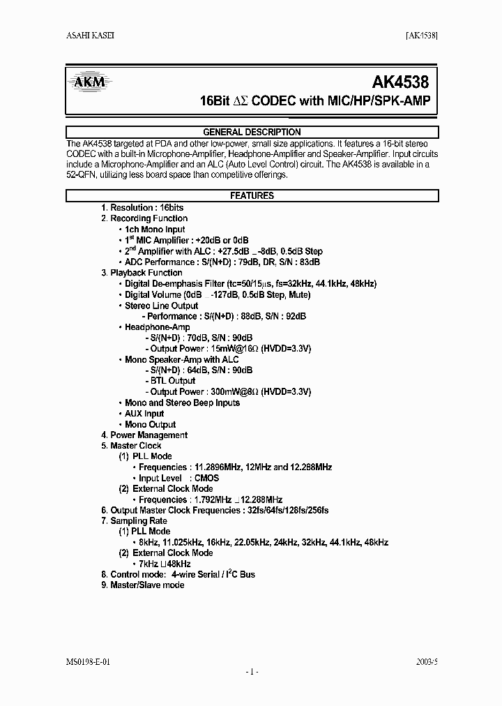 AKD4538_4138697.PDF Datasheet