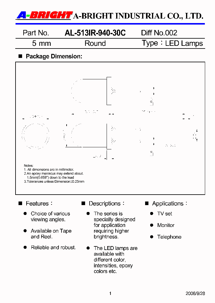 AL-513IR-940-30C_4144146.PDF Datasheet
