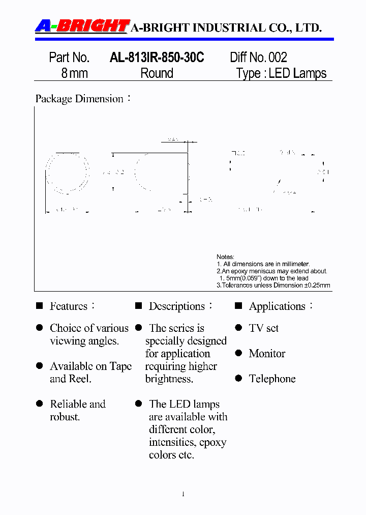 AL-813IR-850-30C_4143709.PDF Datasheet