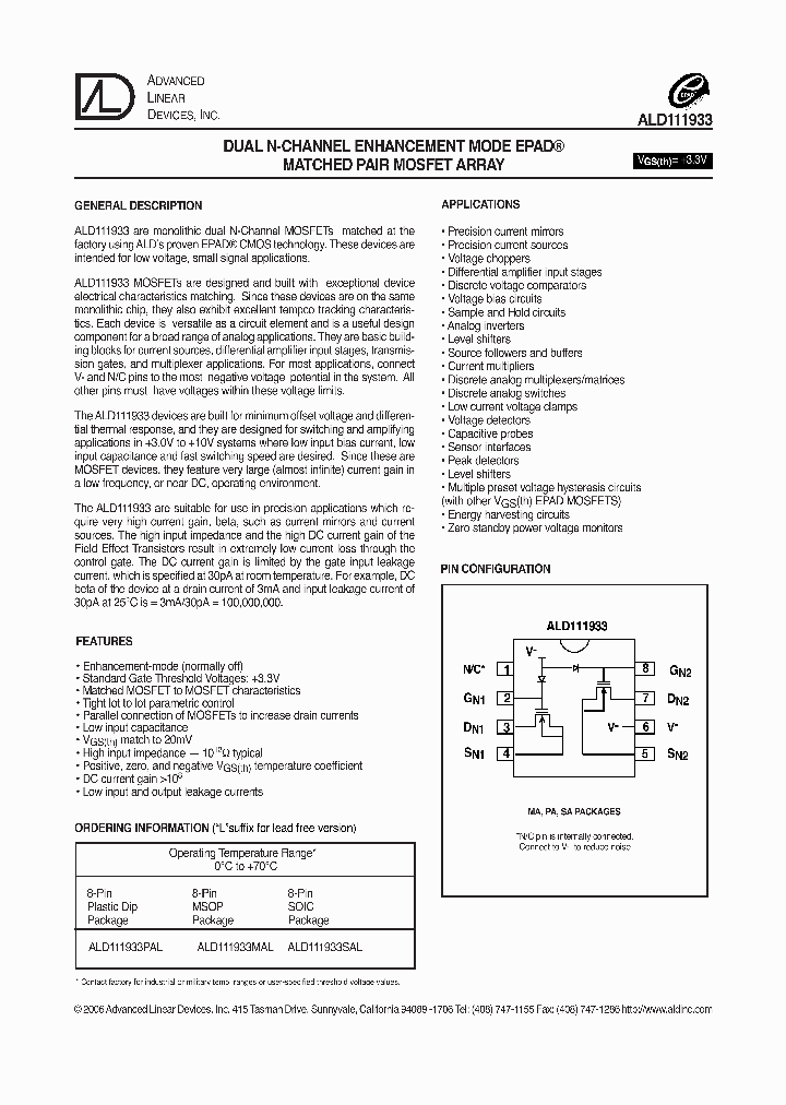 ALD111933SAL_4122611.PDF Datasheet