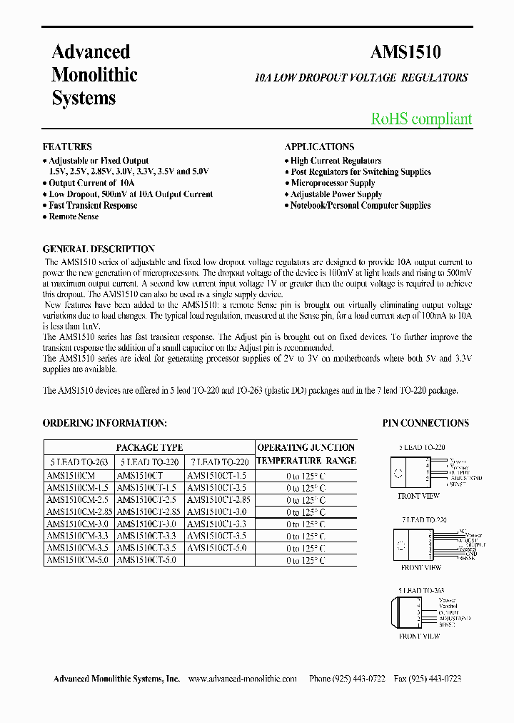 AMS151005_4123940.PDF Datasheet