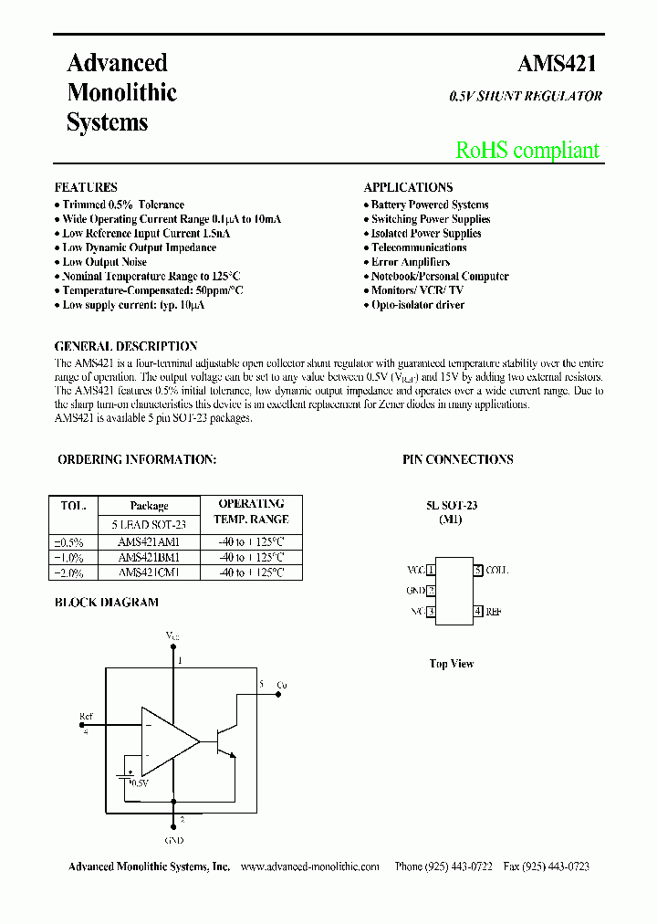AMS421_4109932.PDF Datasheet