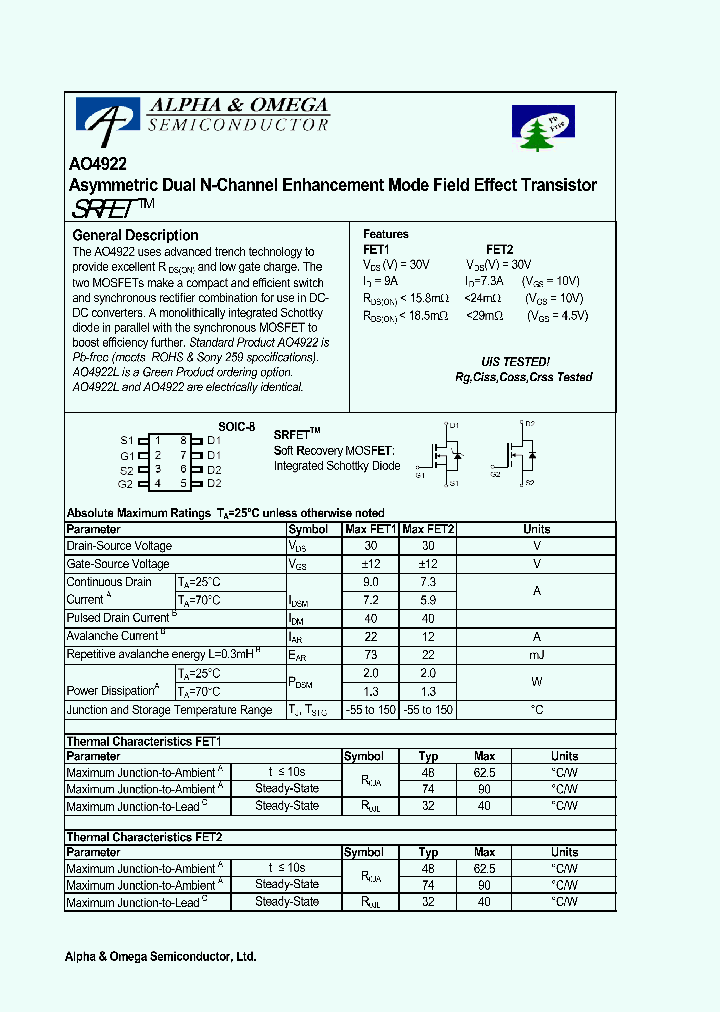 AO4922_4104138.PDF Datasheet