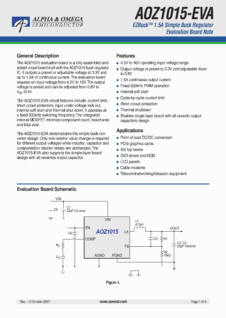AOZ1015-EVA_4137458.PDF Datasheet