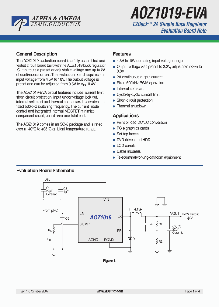AOZ1019-EVA_4159244.PDF Datasheet