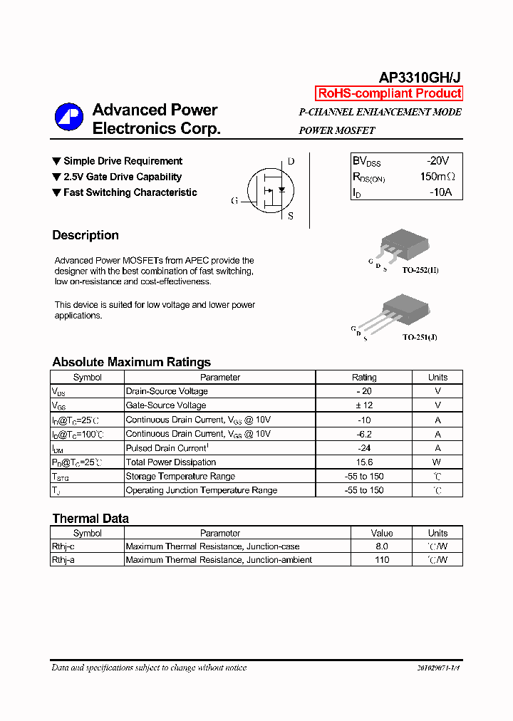 AP3310GH_4145031.PDF Datasheet