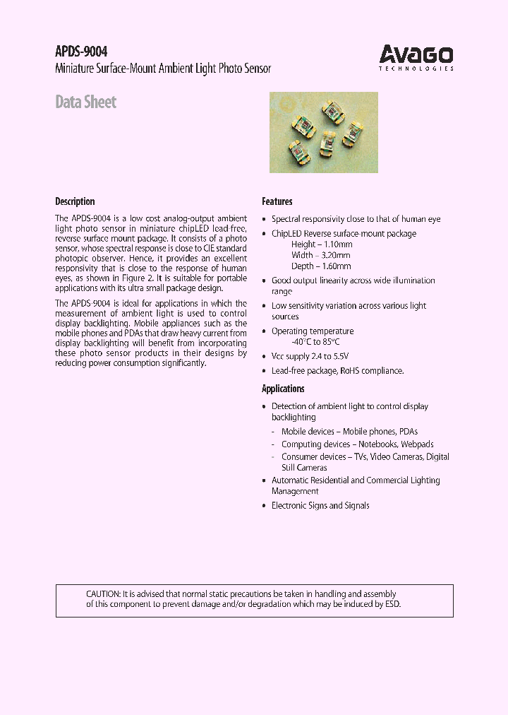 APDS-9004_4110245.PDF Datasheet