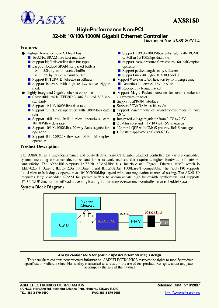 AX88180_4132734.PDF Datasheet