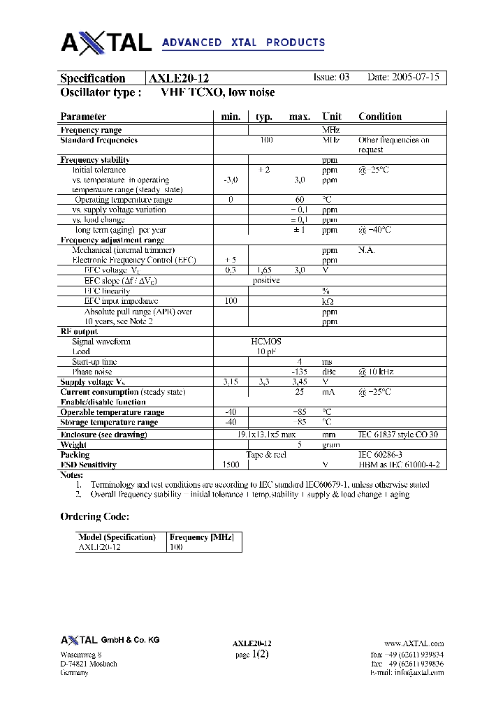 AXLE20-12_4155831.PDF Datasheet