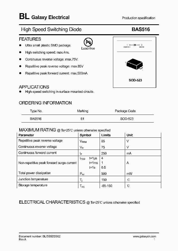BAS516_4145996.PDF Datasheet