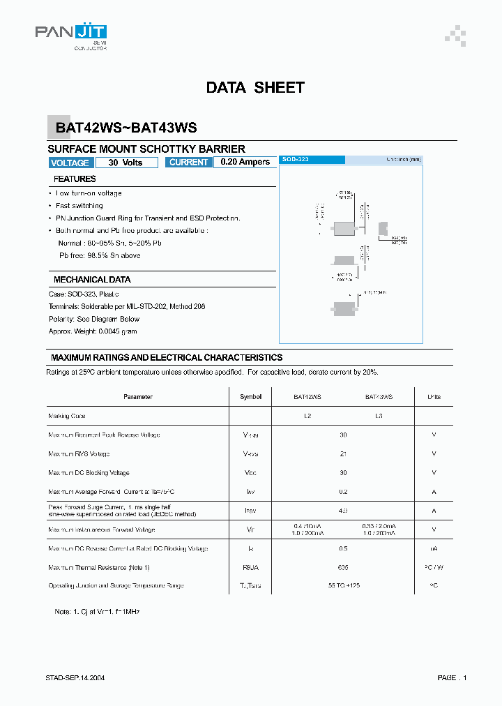 BAT42WS04_4121139.PDF Datasheet