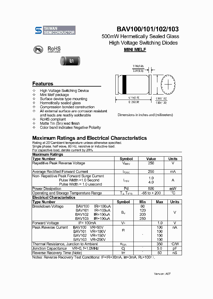 BAV100_4115386.PDF Datasheet