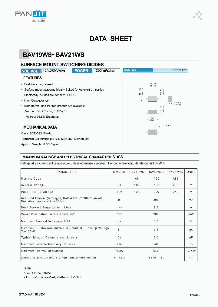 BAV19WS04_4120869.PDF Datasheet