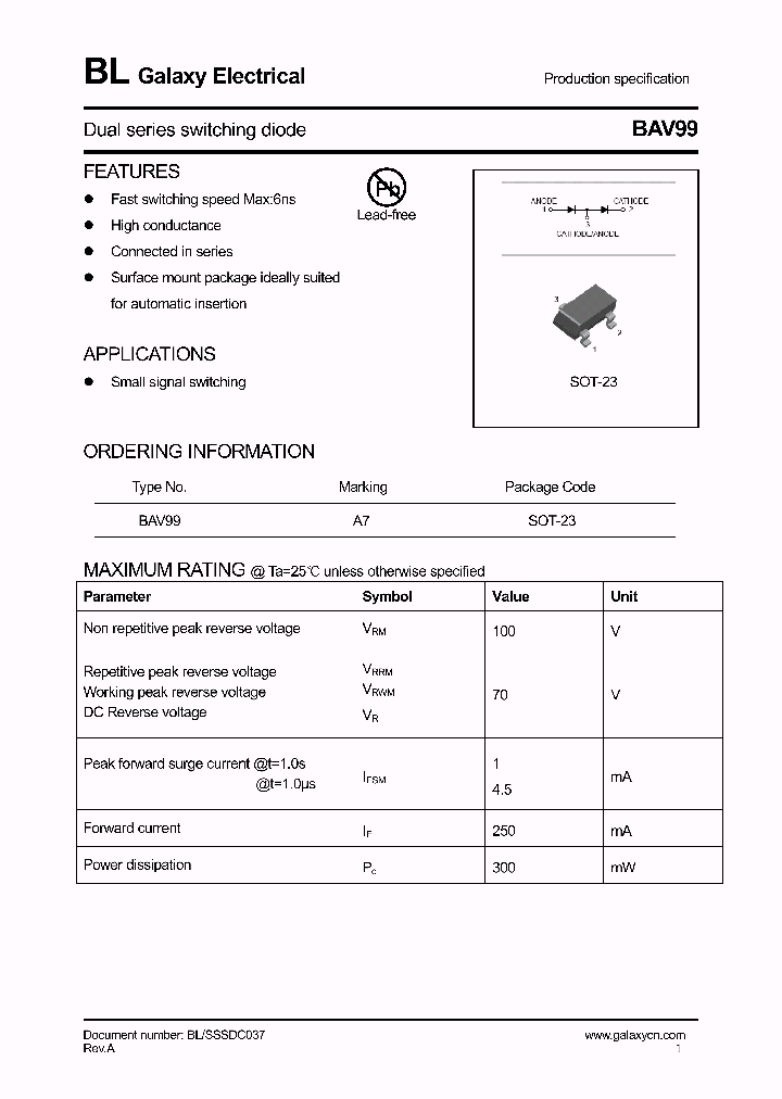 BAV99_4145263.PDF Datasheet