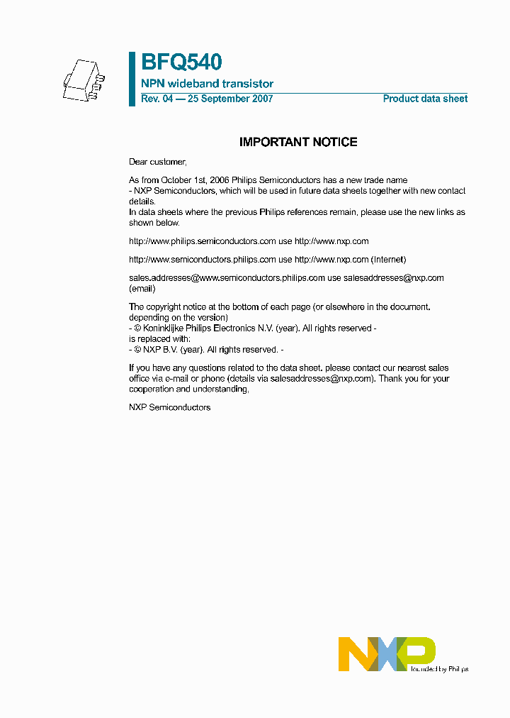 BFQ540_4106284.PDF Datasheet