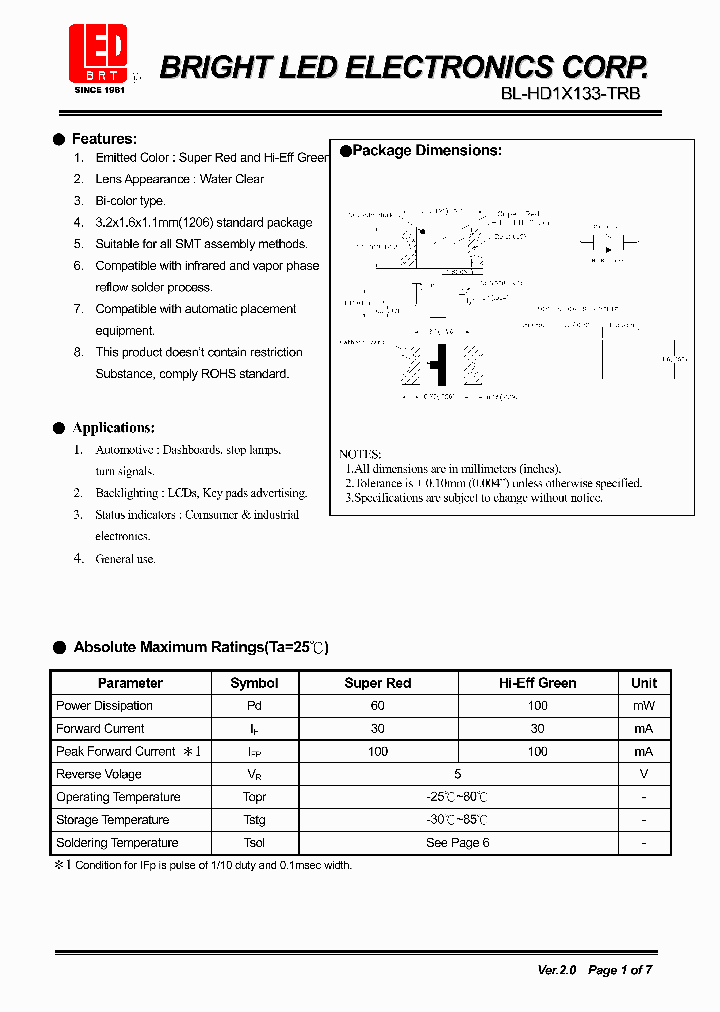 BL-HD1X133-TRB_4138269.PDF Datasheet