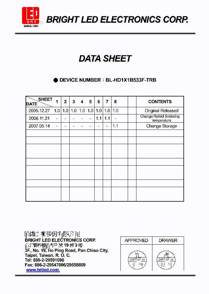 BL-HD1X1B533F-TRB_4138265.PDF Datasheet