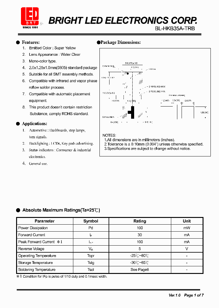BL-HKB35A-TRB_4138132.PDF Datasheet