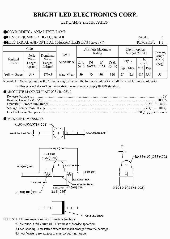 BL-XG0361-TR8_4137205.PDF Datasheet