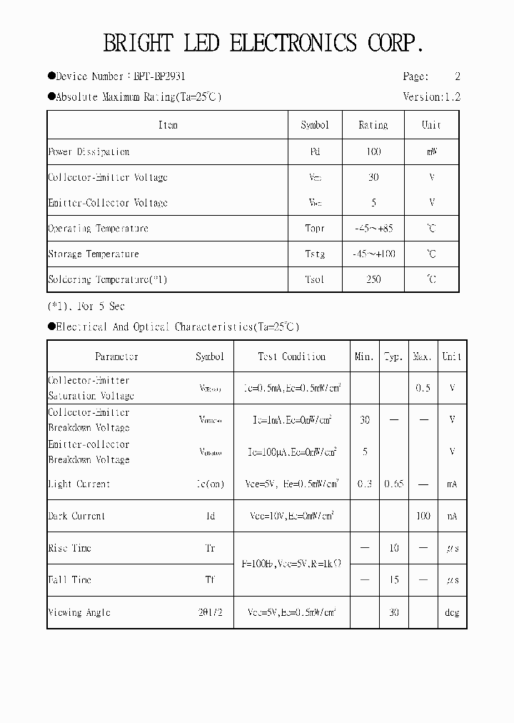 BPT-BP2931_4136822.PDF Datasheet