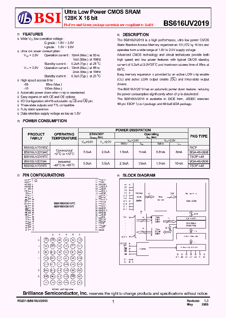 BS616UV2019TIP10_4148811.PDF Datasheet