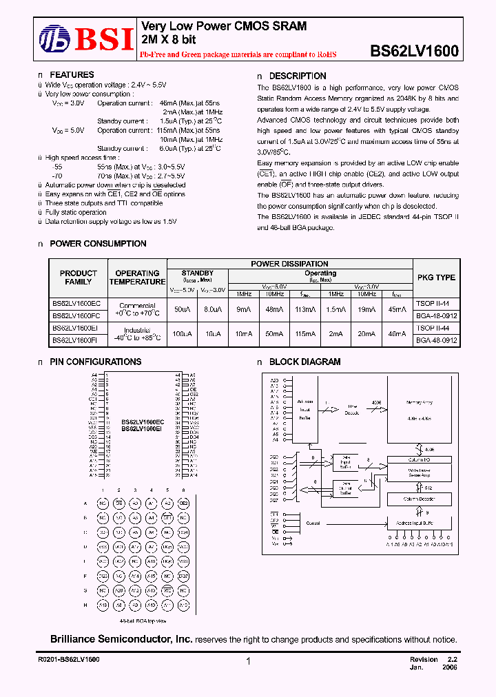 BS62LV1600ECG70_4155821.PDF Datasheet