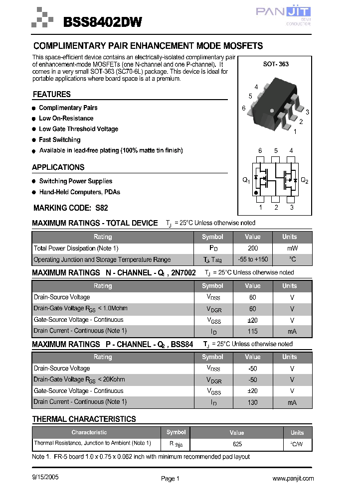 BSS8402DWTR13_4120857.PDF Datasheet