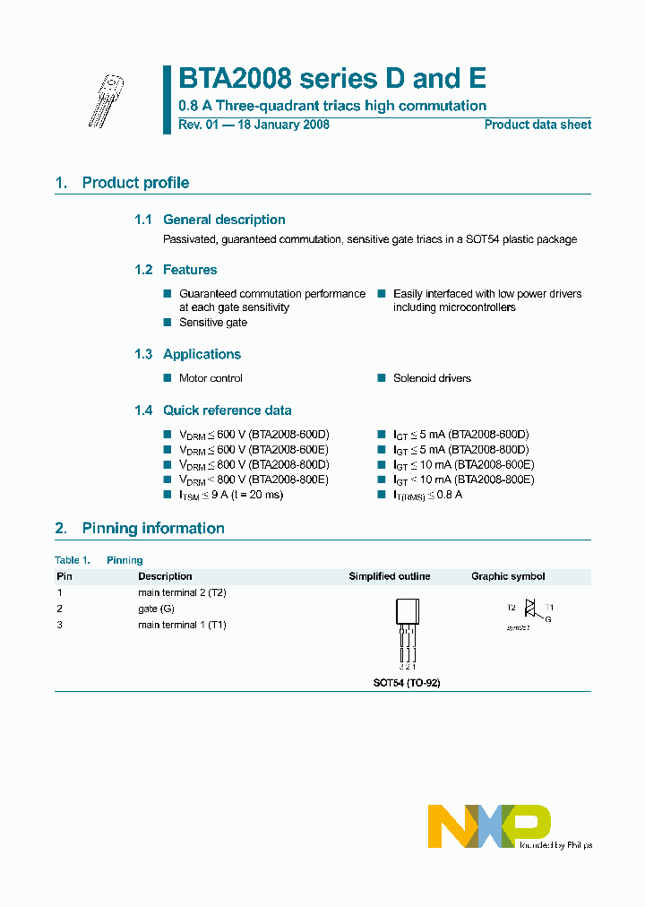 BTA2008-800D_4135699.PDF Datasheet
