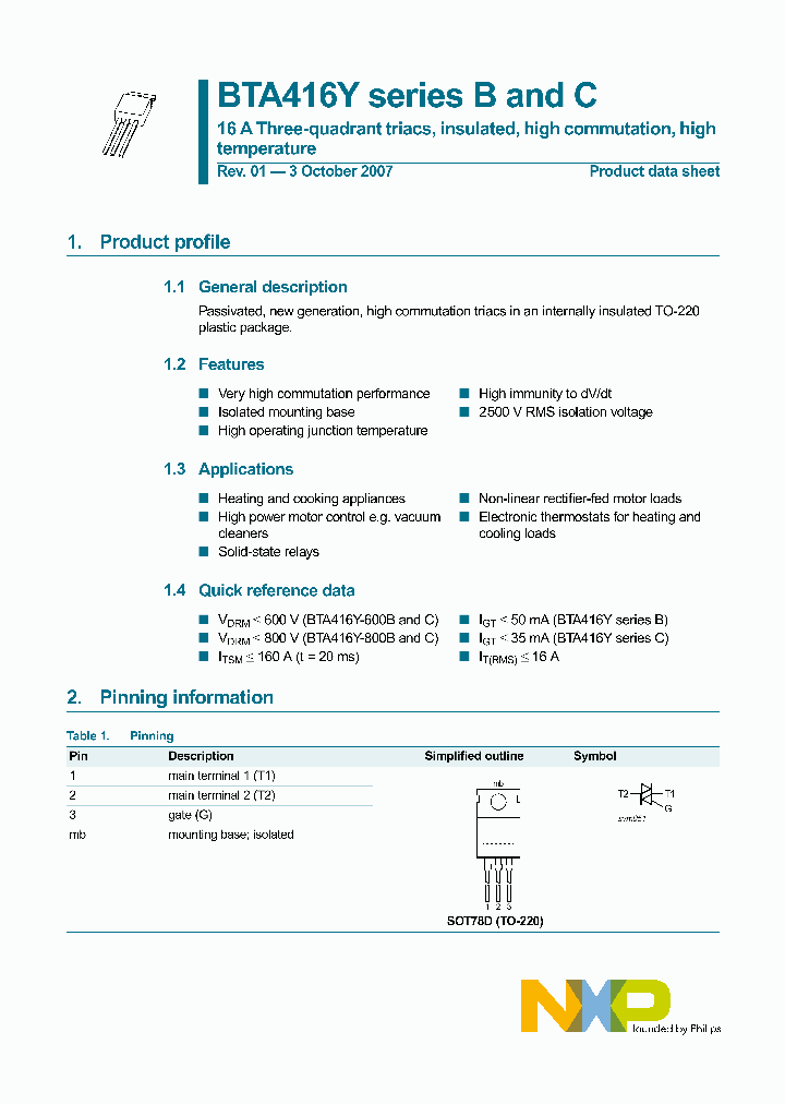 BTA416Y-800B_4124257.PDF Datasheet