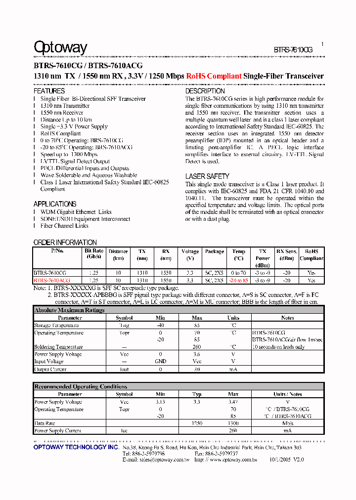 BTRS-7610CG_4119428.PDF Datasheet