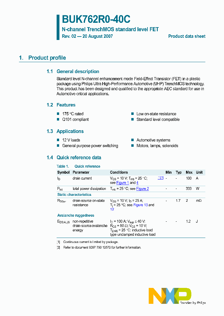 BUK762R0-40C_4128183.PDF Datasheet