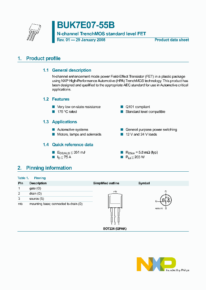 BUK7E07-55B_4135687.PDF Datasheet