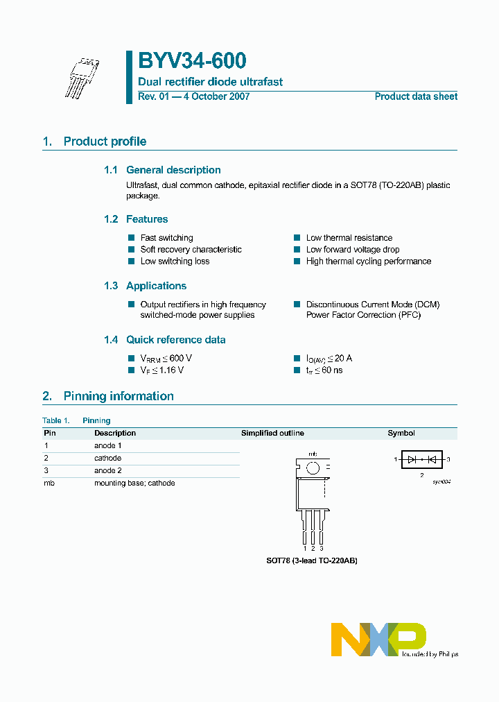 BYV34-600_4128182.PDF Datasheet