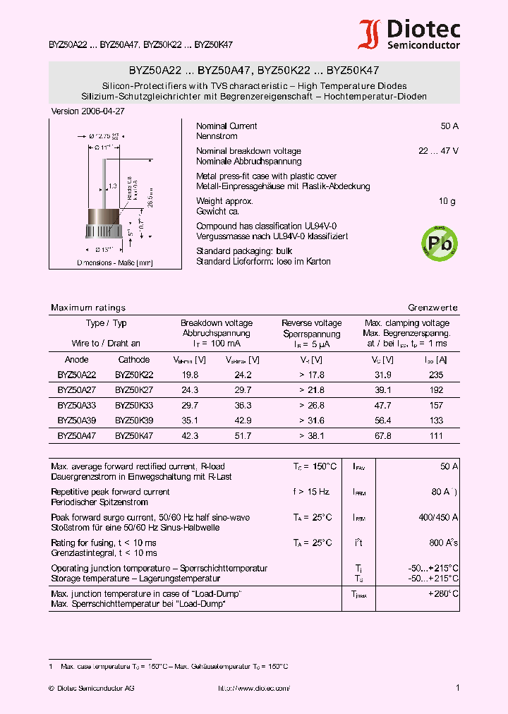 BYZ50A2207_4127325.PDF Datasheet