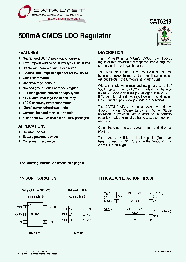 CAT6219_4116349.PDF Datasheet