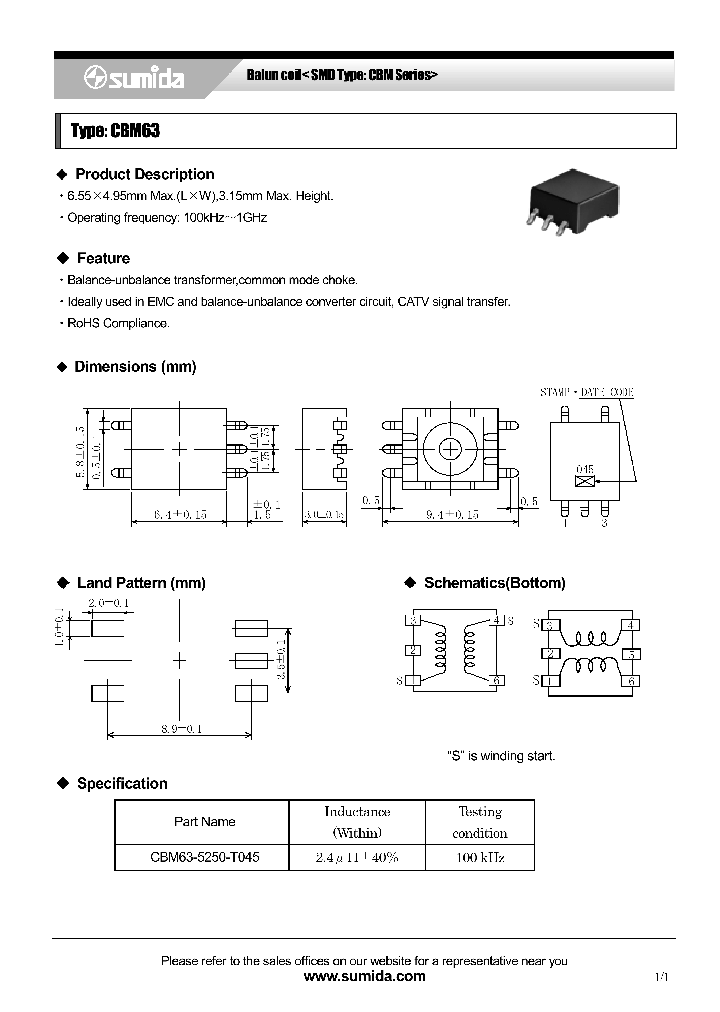 CBM63-5250-T045_4130677.PDF Datasheet