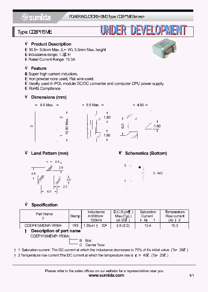 CDEP115MENP-1R3M_4137986.PDF Datasheet