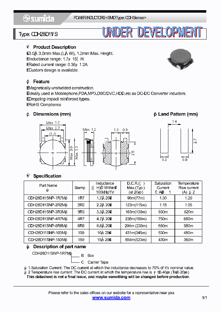 CDH28D11SNP-3R3M_4137843.PDF Datasheet