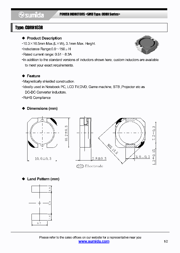 CDRH103R06_4137641.PDF Datasheet