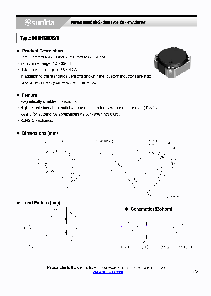 CDRH12D78_4137553.PDF Datasheet