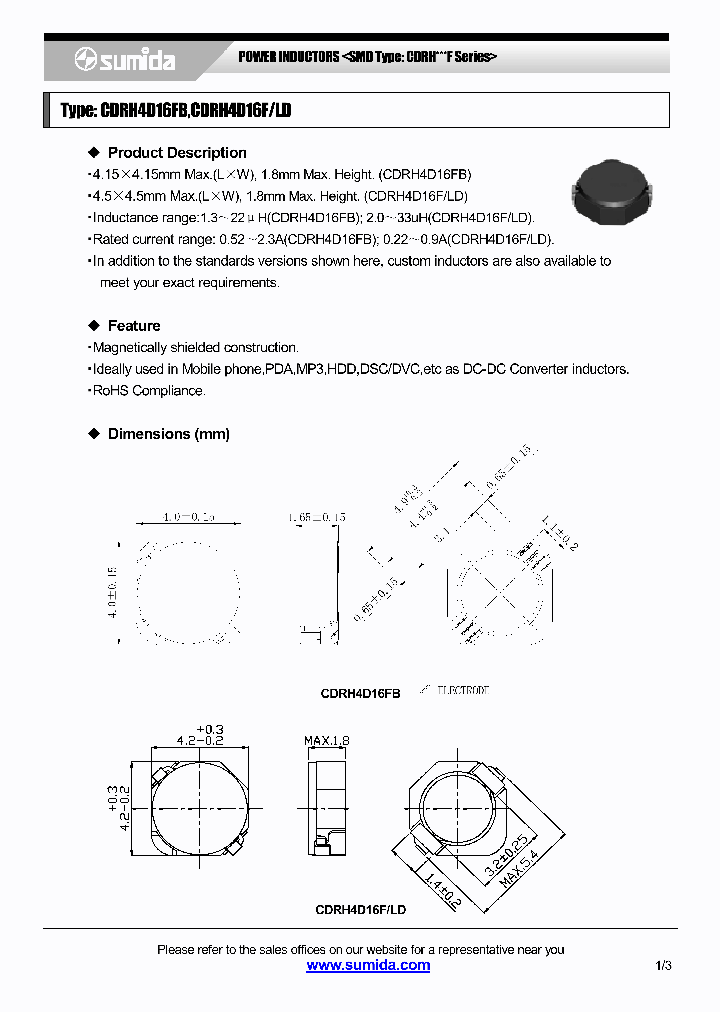 CDRH4D16FB_4137702.PDF Datasheet
