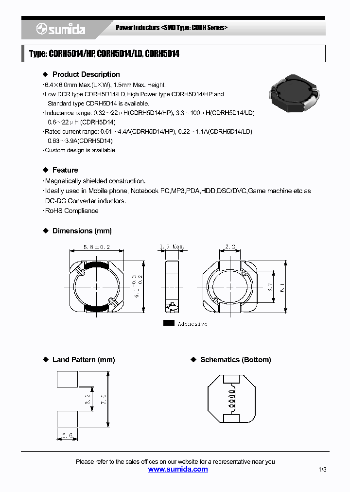 CDRH5D14HPNP-R90N_4137688.PDF Datasheet