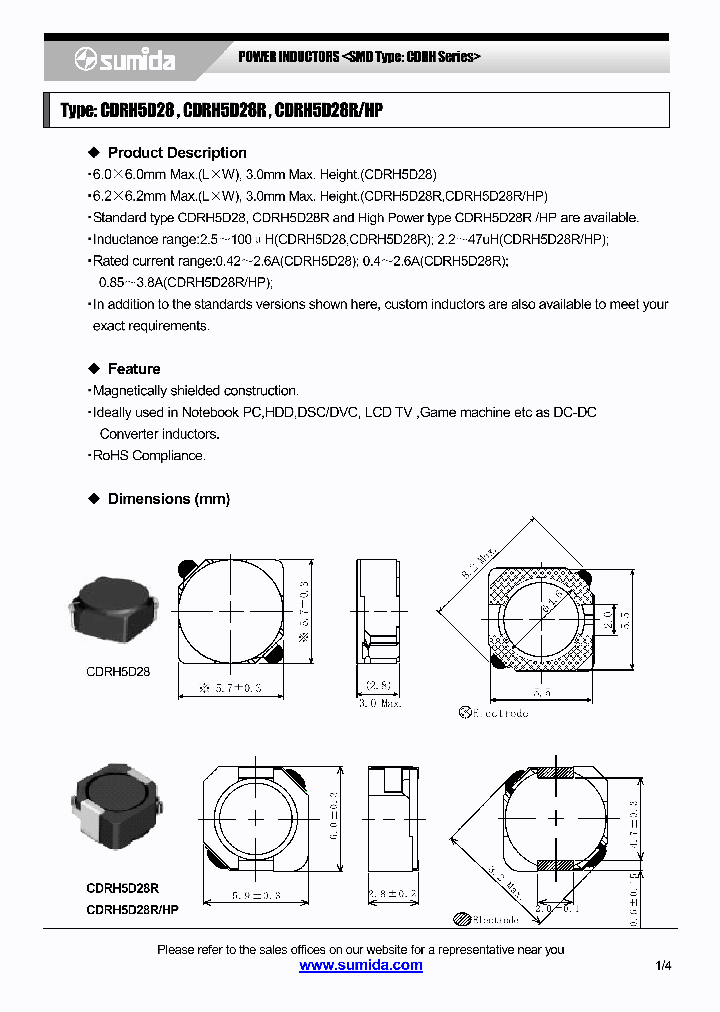 CDRH5D2806_4137686.PDF Datasheet